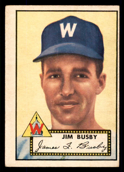 1952 Topps Baseball #309 Jim Busby Senators EX 555726