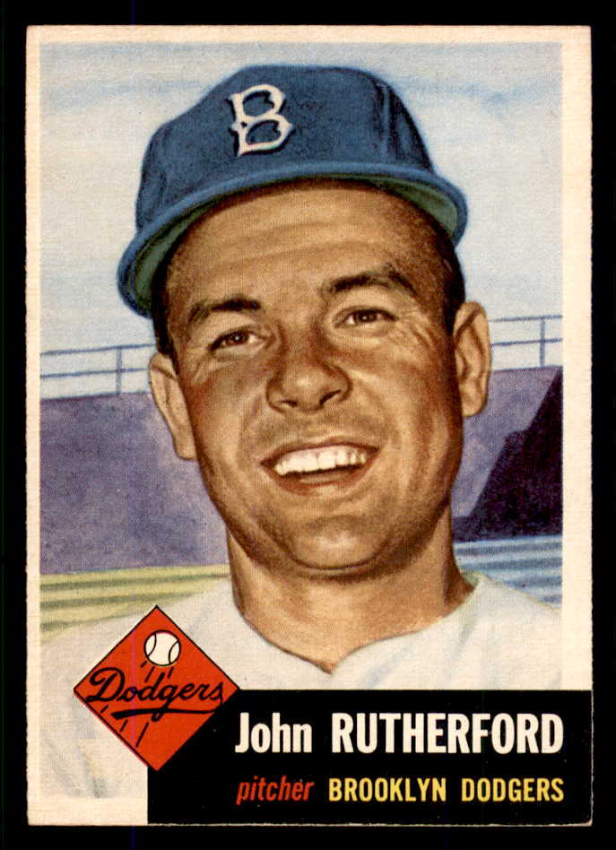 1953 Topps Baseball #137 John Rutherford Dodgers EX-MT 555736