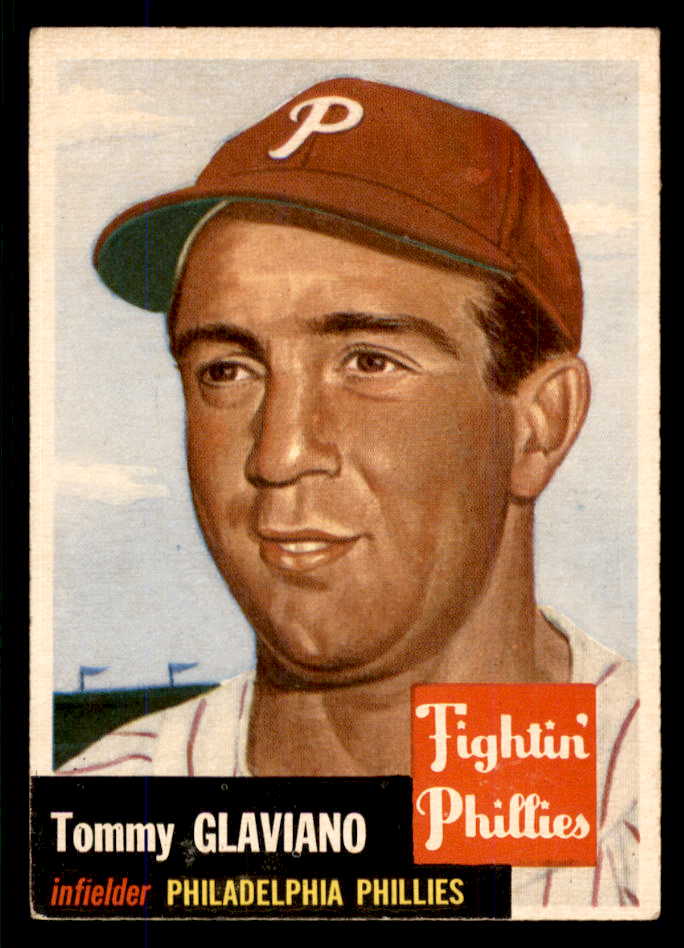 1953 Topps Baseball #140 Tommy Glaviano Phillies EX-MT 555737