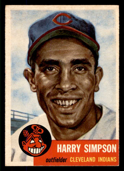 1953 Topps Baseball #150 Harry Simpson Indians EX-MT 555740