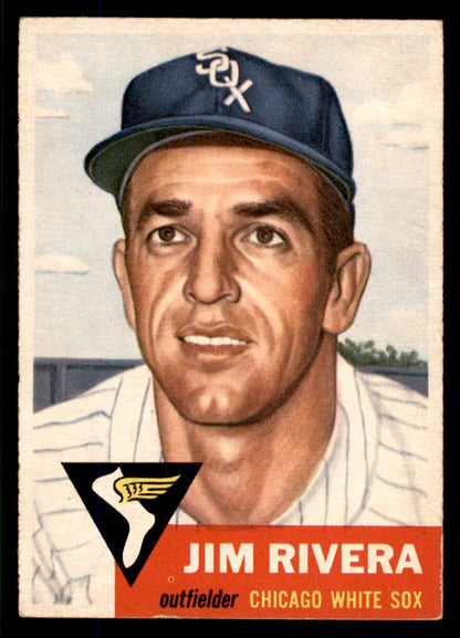1953 Topps Baseball #156 Jim Rivera White Sox EX-MT 555741