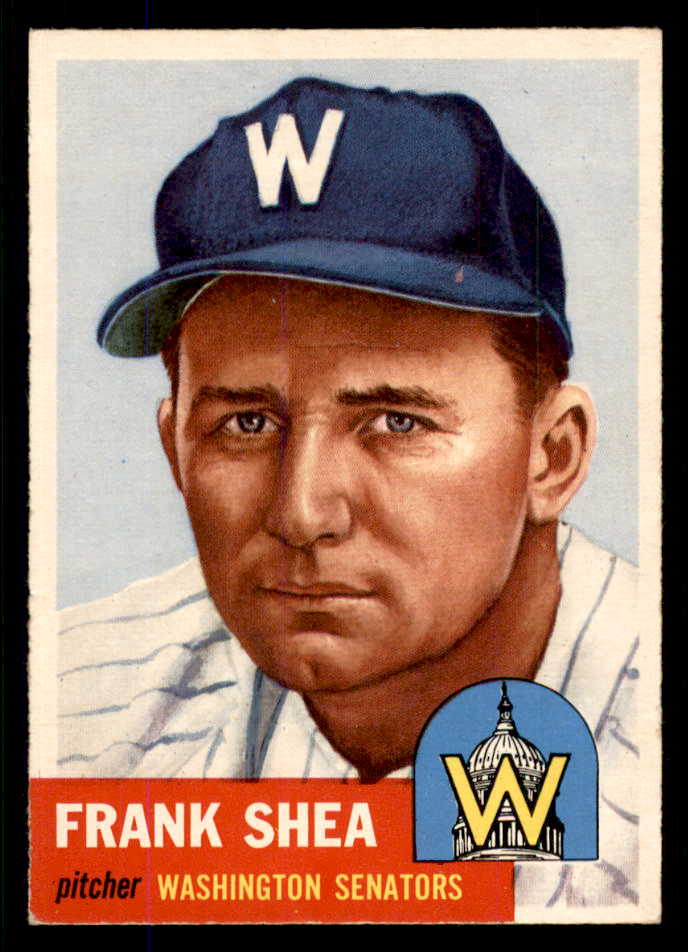 1953 Topps Baseball #164 Frank Shea Senators EX-MT 555744