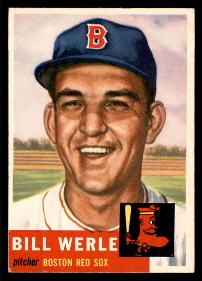1953 Topps Baseball #170 Bill Werle Red Sox EX-MT 555745