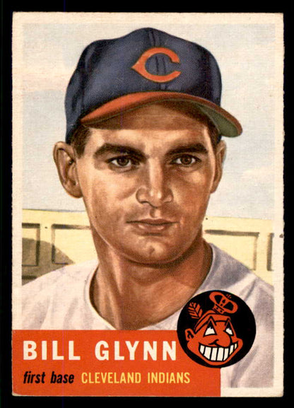 1953 Topps Baseball #171 Bill Glynn Indians EX-MT 555746