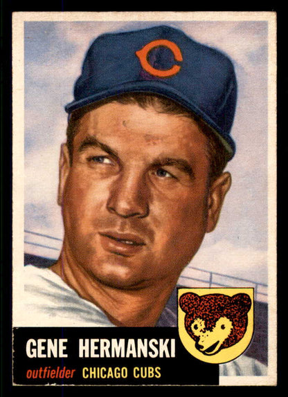 1953 Topps Baseball #179 Gene Hermanski Cubs EX-MT 555748