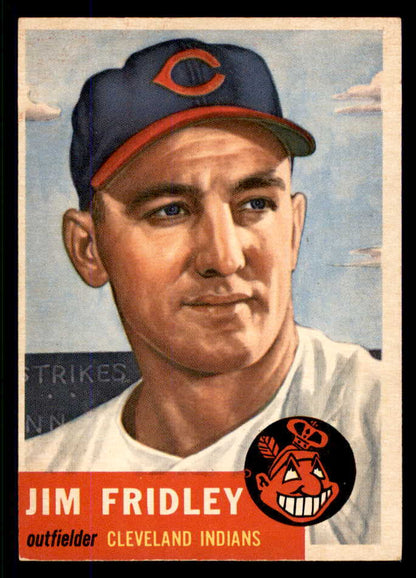 1953 Topps Baseball #187 Jim Fridley Indians EX-MT 555750
