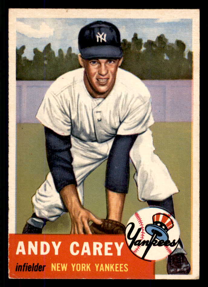1953 Topps Baseball #188 Andy Carey Yankees EX-MT 555751