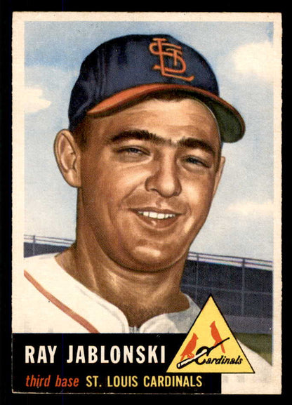 1953 Topps Baseball #189 Ray Jablonski Cardinals EX-MT 555752
