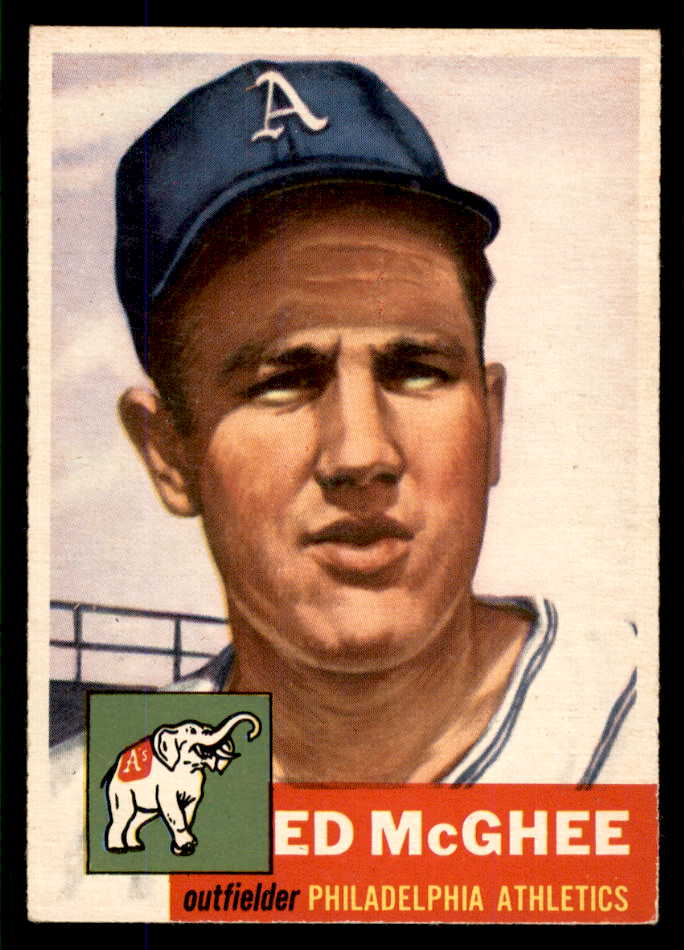 1953 Topps Baseball #195 Ed McGhee A's EX-MT 555754