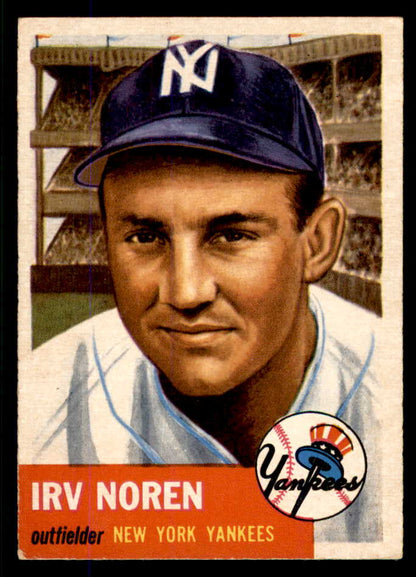 1953 Topps Baseball #035 Irv Noren Yankees EX-MT 555772