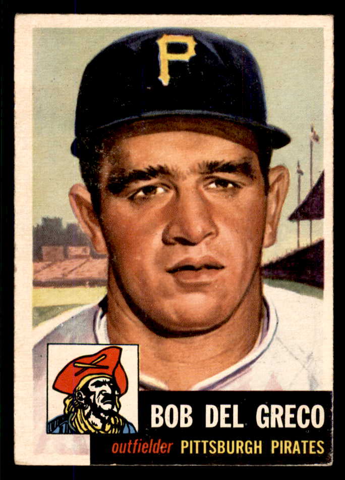 1953 Topps Baseball #048 Bob Del Greco Pirates EX-MT 555774
