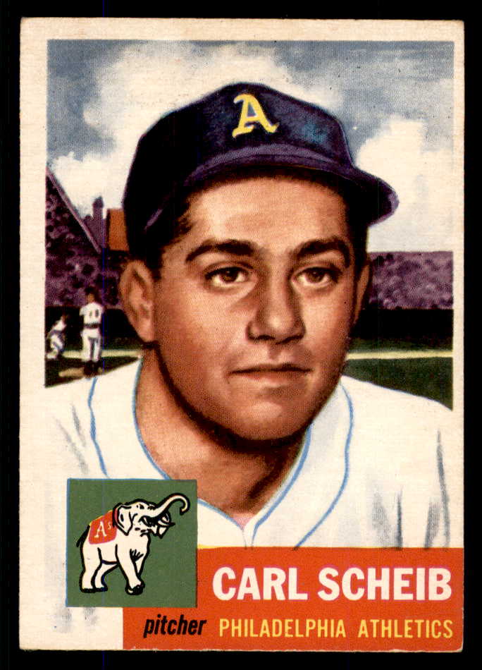 1953 Topps Baseball #057 Carl Scheib A's EX-MT 555777