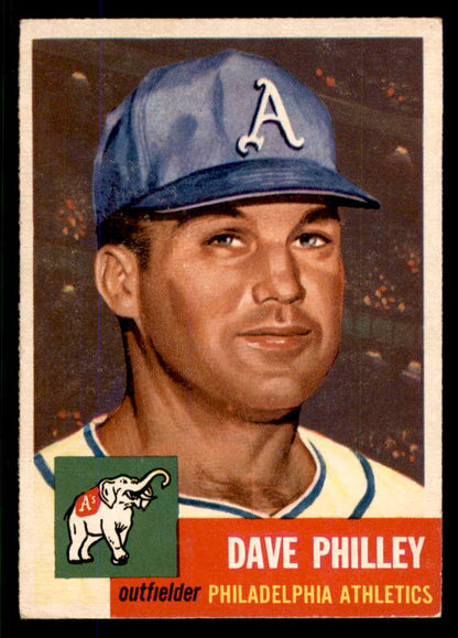 1953 Topps Baseball #064 Dave Philley A's EX-MT 555778
