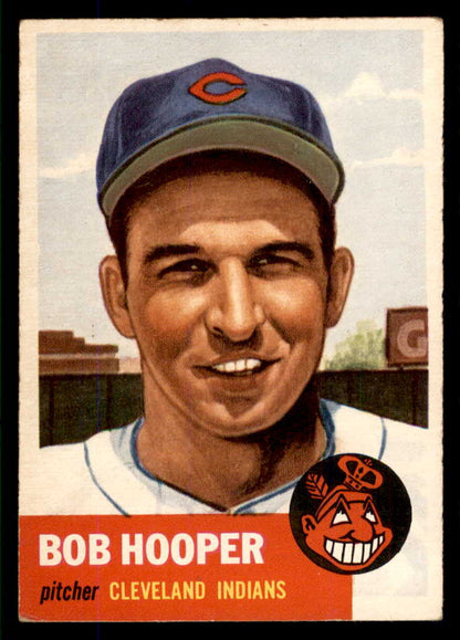 1953 Topps Baseball #084 Bob Hooper Indians EX-MT 555779