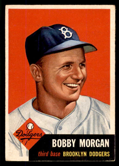 1953 Topps Baseball #085 Bobby Morgan Dodgers EX-MT 555780