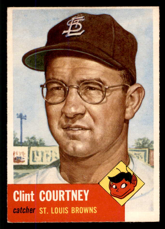 1953 Topps Baseball #127 Clint Courtney Browns EX-MT 555786