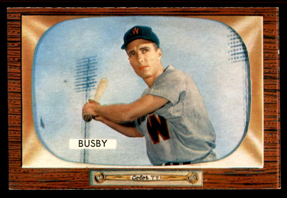 1955 Bowman Baseball #166 Jim Busby Senators EX-MT 555795