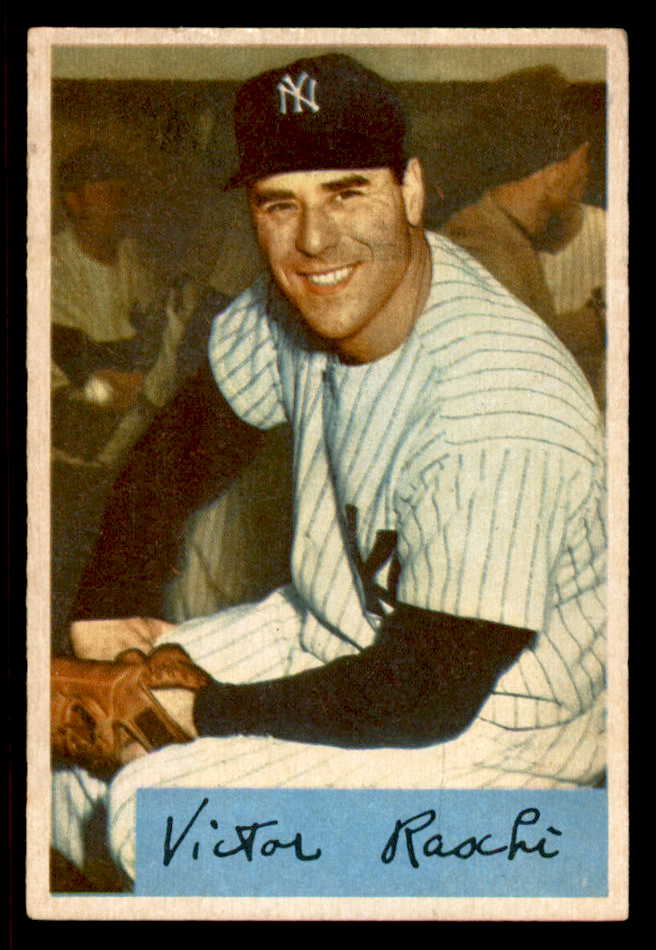 1954 Bowman Baseball #033 Vic Raschi Yankees Good Trade 555811