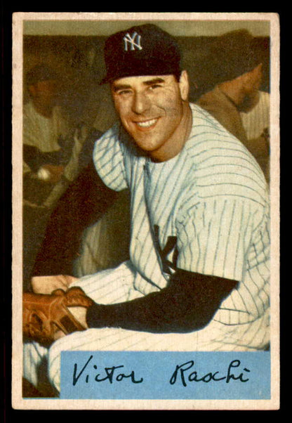 1954 Bowman Baseball #033 Vic Raschi Yankees Good Trade 555811