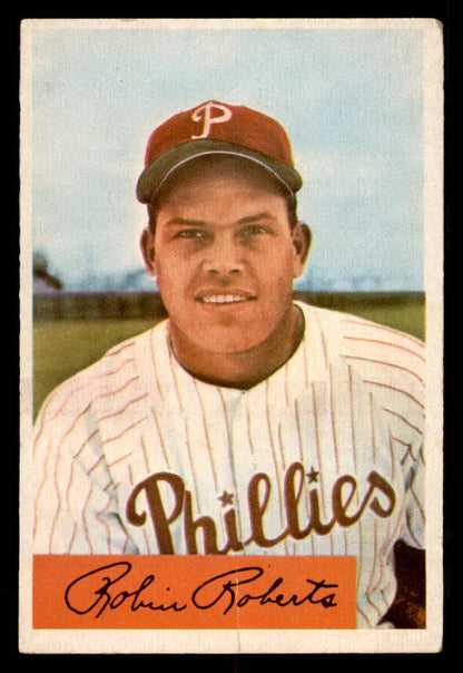 1954 Bowman Baseball #095 Robin Roberts Phillies VG-EX 555832