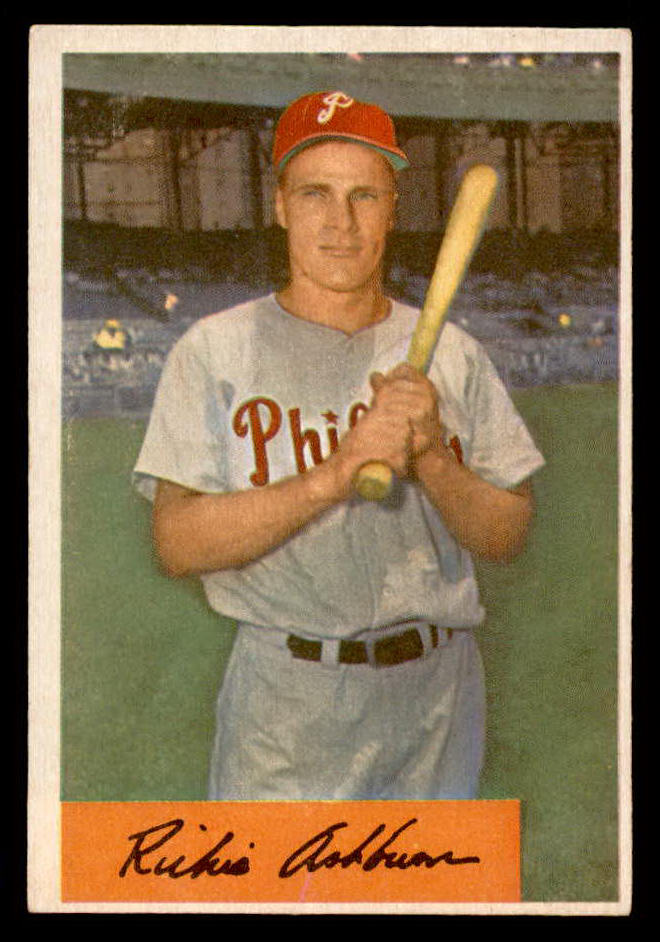1954 Bowman Baseball #015 Richie Ashburn Phillies EX-MT 555836