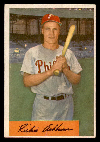 1954 Bowman Baseball #015 Richie Ashburn Phillies EX-MT 555836