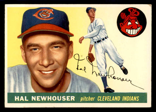 1955 Topps Baseball #024 Hal Newhouser Indians EX+/EX-MT 555842