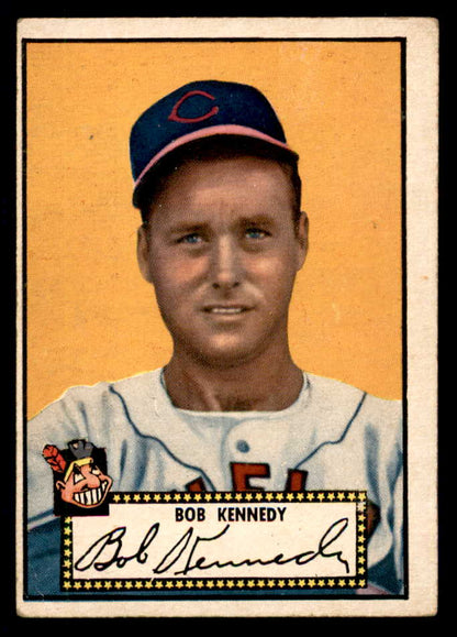 1952 Topps Baseball #077 Bob Kennedy Indians VG-EX Black 555847