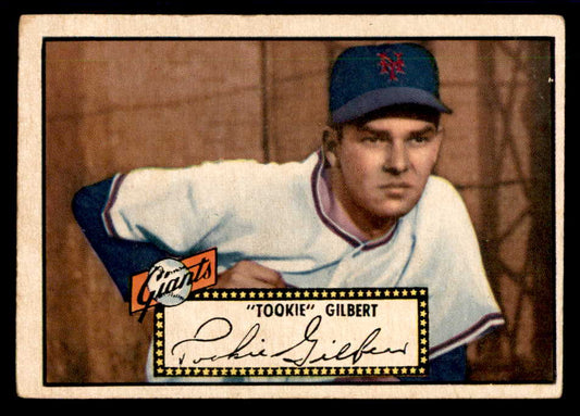 1952 Topps Baseball #061 Tookie Gilbert Giants VG-EX Black 555849