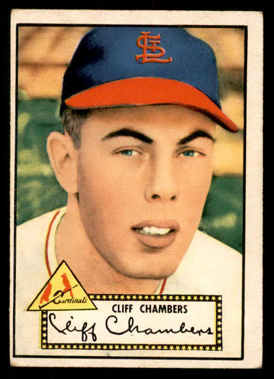 1952 Topps Baseball #068 Cliff Chambers Cardinals VG-EX Red 555850
