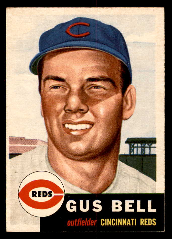 1953 Topps Baseball #118 Gus Bell Reds EX-MT 555852