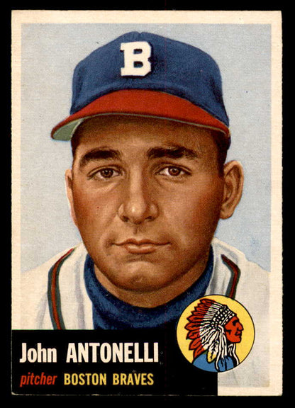 1953 Topps Baseball #106 Johnny Antonelli Braves EX-MT 555853