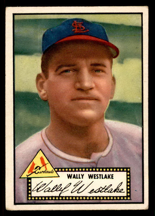 1952 Topps Baseball #038 Wally Westlake Cardinals VG-EX Black 555856