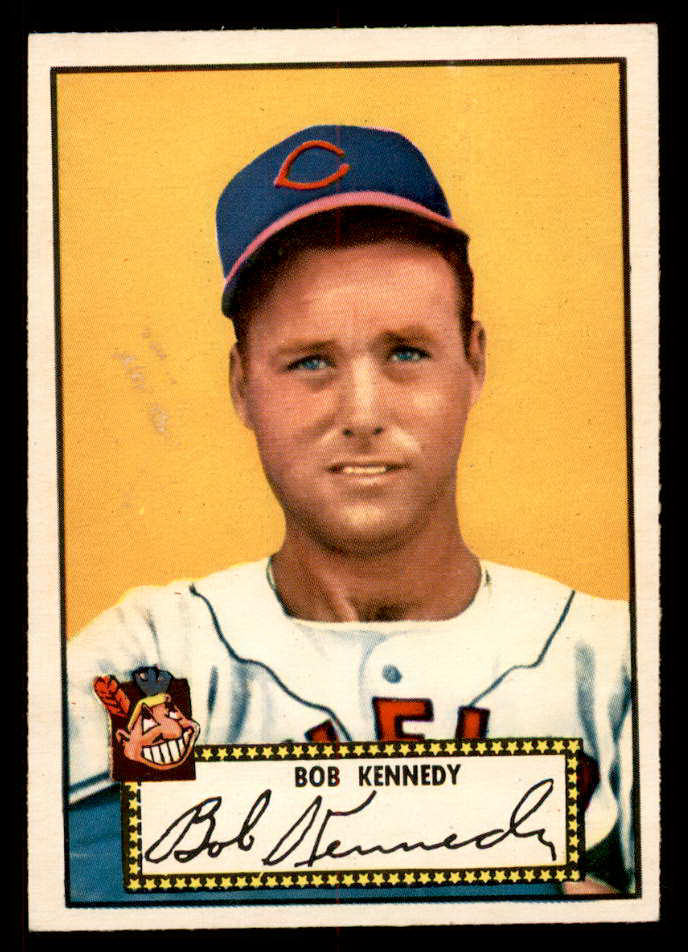 1952 Topps Baseball #077 Bob Kennedy Indians EX-MT Red 555879