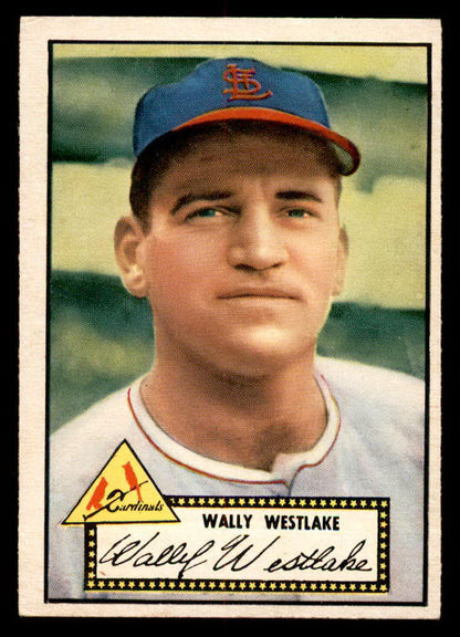 1952 Topps Baseball #038 Wally Westlake Cardinals EX-MT Red 555883
