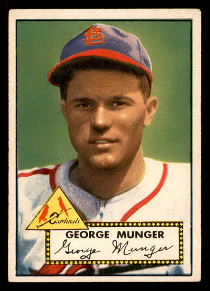 1952 Topps Baseball #115 George Munger Cardinals EX+/EX-MT 555892
