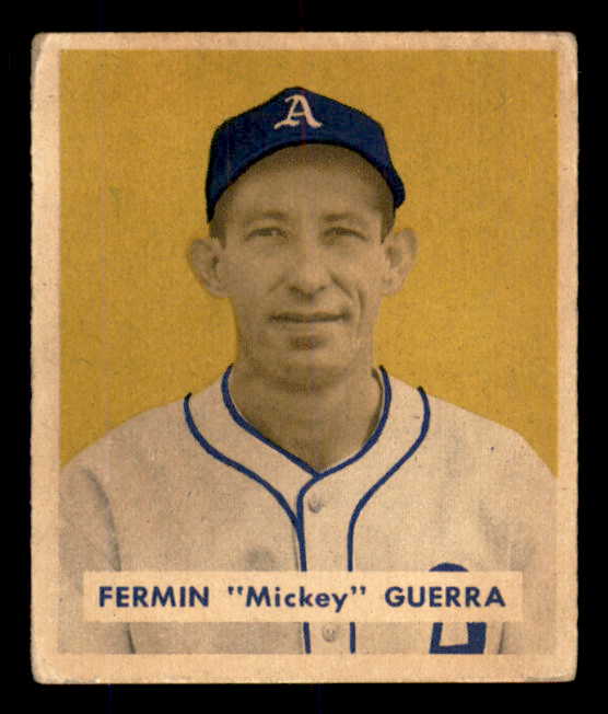 1949 Bowman Baseball #155 Mickey Guerra A's VG-EX 555964