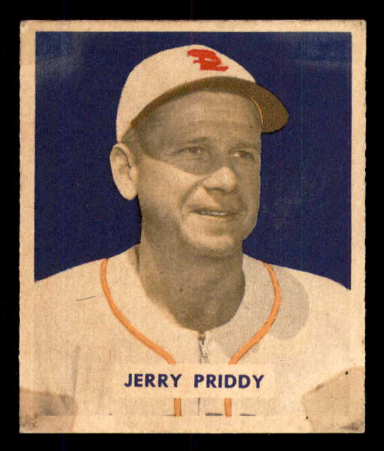 1949 Bowman Baseball #004 Jerry Priddy Browns Good Name Front 555979