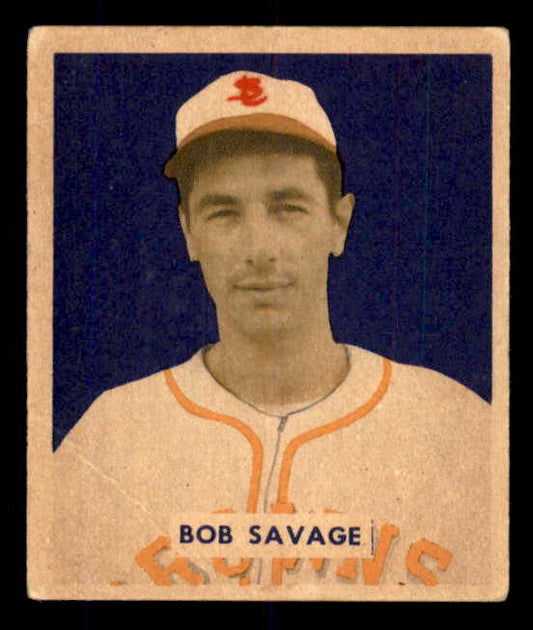 1949 Bowman Baseball #204 Bob Savage Browns VG-EX 555991