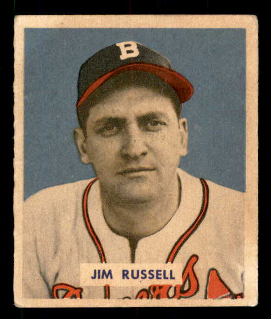 1949 Bowman Baseball #235 Jim Russell Braves EX 556017