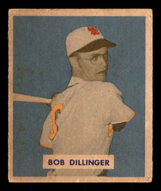 1949 Bowman Baseball #143 Bob Dillinger Browns EX Print 556057