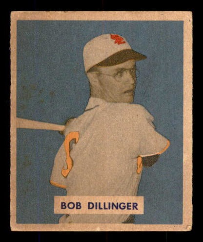 1949 Bowman Baseball #143 Bob Dillinger Browns EX Print 556057