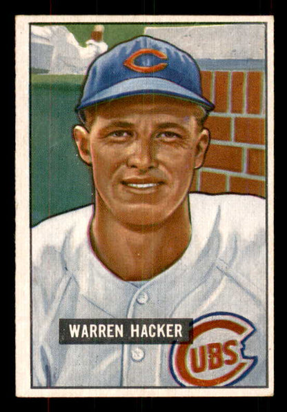 1951 Bowman Baseball #318 Warren Hacker Cubs EX-MT 556208