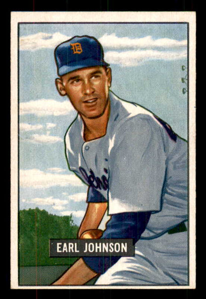 1951 Bowman Baseball #321 Earl Johnson Tigers EX-MT 556211