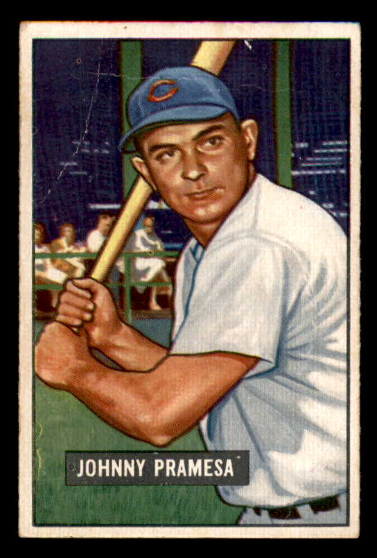 1951 Bowman Baseball #324 Johnny Pramesa Reds VG-EX 556223