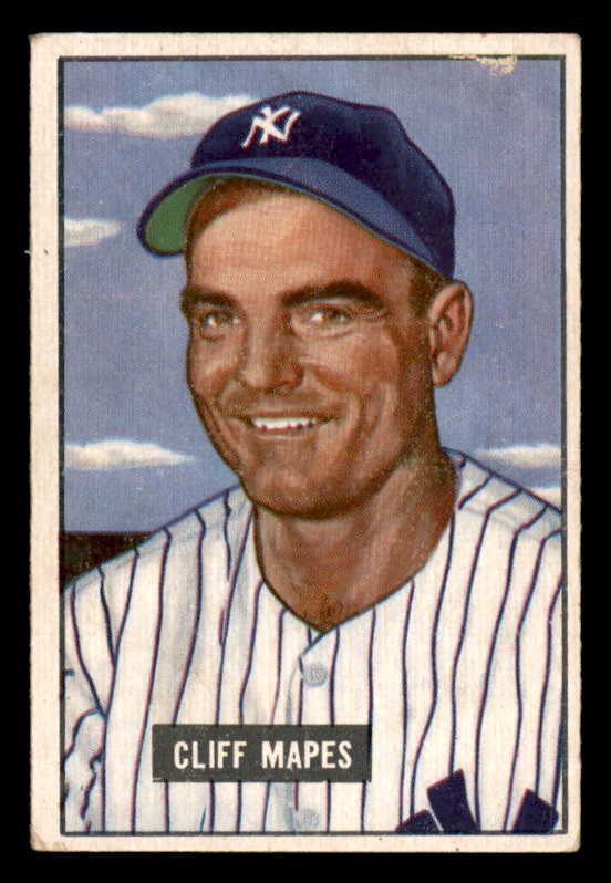 1951 Bowman Baseball #289 Cliff Mapes Yankees VG-EX 556224
