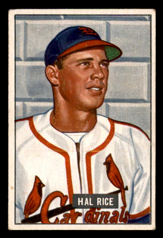 1951 Bowman Baseball #300 Hal Rice Cardinals VG-EX 556225