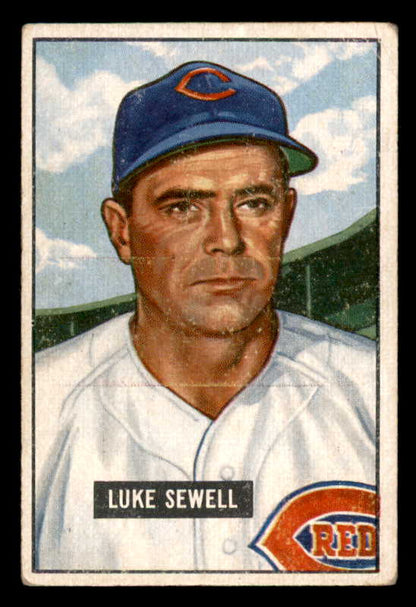 1951 Bowman Baseball #322 Luke Sewell Reds VG-EX 556226