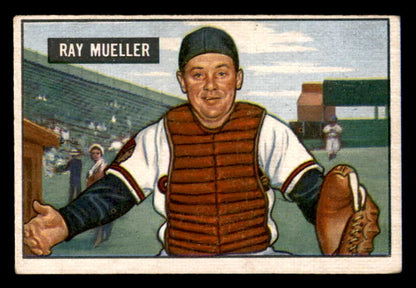 1951 Bowman Baseball #313 Ray Mueller Braves VG-EX 556227