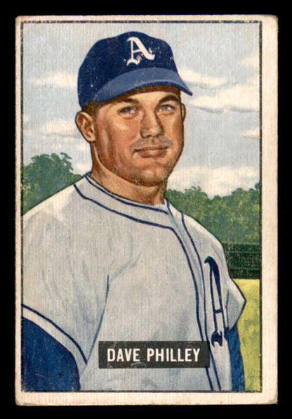 1951 Bowman Baseball #297 Dave Philley A's VG-EX 556232